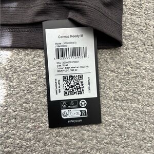 Arc'teryx Gray Cormac hoodie Athletic Fit NWTO